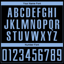 Load image into Gallery viewer, Custom Black Light Blue Sublimation Soccer Uniform Jersey