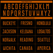 Load image into Gallery viewer, Custom Black Texas Orange Sublimation Soccer Uniform Jersey