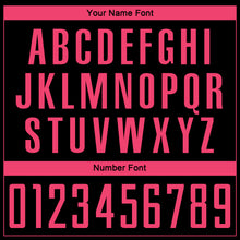 Load image into Gallery viewer, Custom Black Neon Pink Sublimation Soccer Uniform Jersey