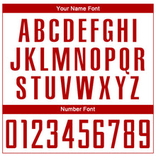 Load image into Gallery viewer, Custom White Red Sublimation Soccer Uniform Jersey