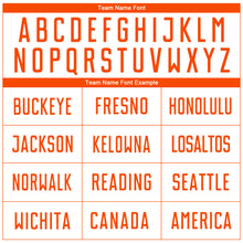 Load image into Gallery viewer, Custom White Orange Sublimation Soccer Uniform Jersey