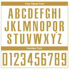 Load image into Gallery viewer, Custom White Old Gold Sublimation Soccer Uniform Jersey