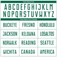 Load image into Gallery viewer, Custom White Kelly Green Sublimation Soccer Uniform Jersey