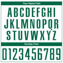 Load image into Gallery viewer, Custom White Kelly Green Sublimation Soccer Uniform Jersey