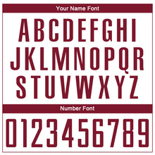 Load image into Gallery viewer, Custom White Crimson Sublimation Soccer Uniform Jersey