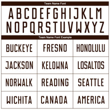 Load image into Gallery viewer, Custom White Brown Sublimation Soccer Uniform Jersey