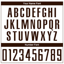 Load image into Gallery viewer, Custom White Brown Sublimation Soccer Uniform Jersey