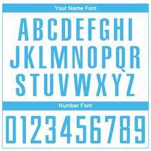 Load image into Gallery viewer, Custom White Sky Blue Sublimation Soccer Uniform Jersey