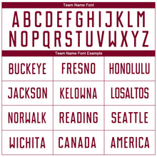 Load image into Gallery viewer, Custom White Maroon Sublimation Soccer Uniform Jersey