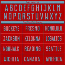 Load image into Gallery viewer, Custom Red Shadow Blue Sublimation Soccer Uniform Jersey