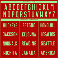 Load image into Gallery viewer, Custom Red Pea Green Sublimation Soccer Uniform Jersey