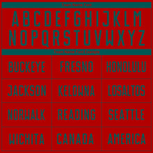 Load image into Gallery viewer, Custom Red Midnight Green Sublimation Soccer Uniform Jersey