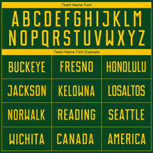 Load image into Gallery viewer, Custom Green Yellow Sublimation Soccer Uniform Jersey