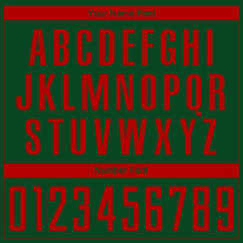 Load image into Gallery viewer, Custom Green Red Sublimation Soccer Uniform Jersey