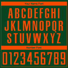 Load image into Gallery viewer, Custom Green Orange Sublimation Soccer Uniform Jersey