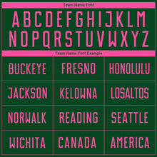 Load image into Gallery viewer, Custom Green Pink Sublimation Soccer Uniform Jersey