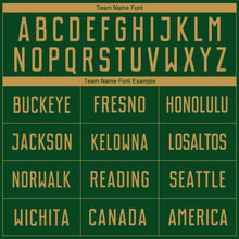 Load image into Gallery viewer, Custom Green Old Gold Sublimation Soccer Uniform Jersey