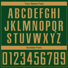 Load image into Gallery viewer, Custom Green Old Gold Sublimation Soccer Uniform Jersey