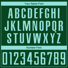 Load image into Gallery viewer, Custom Green Ice Blue Sublimation Soccer Uniform Jersey