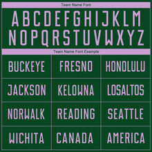 Load image into Gallery viewer, Custom Green Light Purple Sublimation Soccer Uniform Jersey