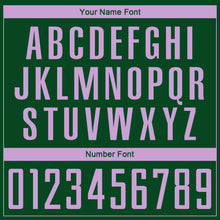 Load image into Gallery viewer, Custom Green Light Purple Sublimation Soccer Uniform Jersey