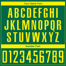 Load image into Gallery viewer, Custom Kelly Green Light Yellow Sublimation Soccer Uniform Jersey