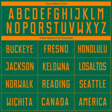 Load image into Gallery viewer, Custom Kelly Green Bay Orange Sublimation Soccer Uniform Jersey