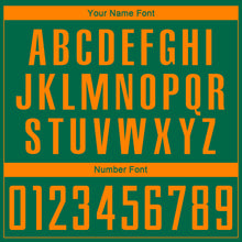 Load image into Gallery viewer, Custom Kelly Green Bay Orange Sublimation Soccer Uniform Jersey