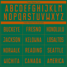 Load image into Gallery viewer, Custom Kelly Green Texas Orange Sublimation Soccer Uniform Jersey