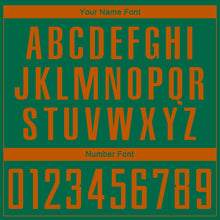 Load image into Gallery viewer, Custom Kelly Green Texas Orange Sublimation Soccer Uniform Jersey