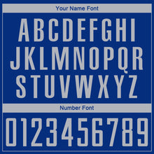 Load image into Gallery viewer, Custom Royal Gray Sublimation Soccer Uniform Jersey