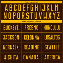 Load image into Gallery viewer, Custom Brown Gold Sublimation Soccer Uniform Jersey