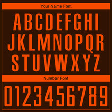 Load image into Gallery viewer, Custom Brown Orange Sublimation Soccer Uniform Jersey