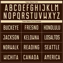 Load image into Gallery viewer, Custom Brown Cream Sublimation Soccer Uniform Jersey