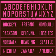 Load image into Gallery viewer, Custom Brown Pink Sublimation Soccer Uniform Jersey