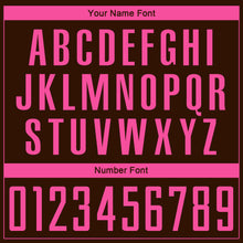 Load image into Gallery viewer, Custom Brown Pink Sublimation Soccer Uniform Jersey