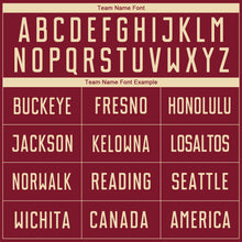 Load image into Gallery viewer, Custom Crimson Cream Sublimation Soccer Uniform Jersey