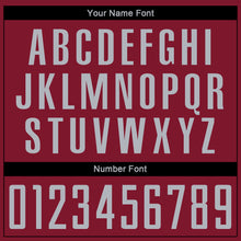 Load image into Gallery viewer, Custom Crimson Gray Sublimation Soccer Uniform Jersey