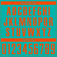 Load image into Gallery viewer, Custom Aqua Orange Sublimation Soccer Uniform Jersey