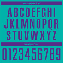 Load image into Gallery viewer, Custom Aqua Purple Sublimation Soccer Uniform Jersey