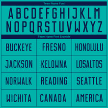 Load image into Gallery viewer, Custom Aqua Navy Sublimation Soccer Uniform Jersey