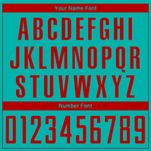 Load image into Gallery viewer, Custom Aqua Red Sublimation Soccer Uniform Jersey