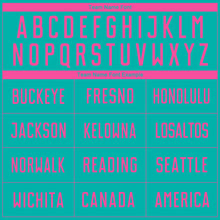 Load image into Gallery viewer, Custom Aqua Pink Sublimation Soccer Uniform Jersey