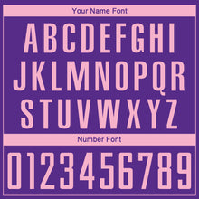 Load image into Gallery viewer, Custom Purple Light Pink Sublimation Soccer Uniform Jersey