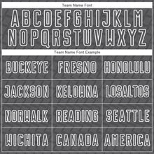 Load image into Gallery viewer, Custom Steel Gray White Geometric Shape Sublimation Soccer Uniform Jersey