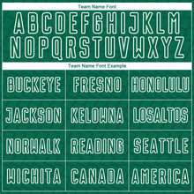 Load image into Gallery viewer, Custom Kelly Green White Geometric Shape Sublimation Soccer Uniform Jersey