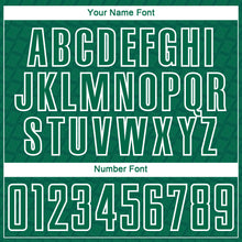 Load image into Gallery viewer, Custom Kelly Green White Geometric Shape Sublimation Soccer Uniform Jersey