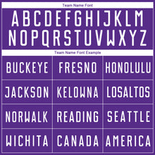 Load image into Gallery viewer, Custom Purple White Geometric Shape Sublimation Soccer Uniform Jersey