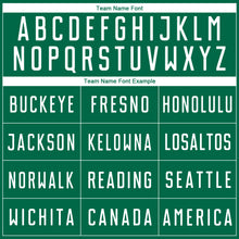 Load image into Gallery viewer, Custom Kelly Green White Geometric Shape Sublimation Soccer Uniform Jersey