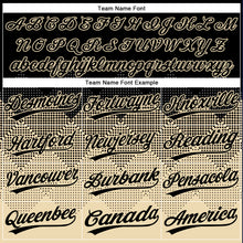 Load image into Gallery viewer, Custom Black Cream 3D Pattern Gradient Square Shapes Two-Button Unisex Softball Jersey